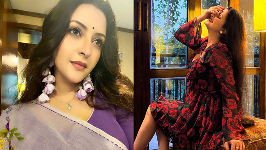 হঠাৎ রহস্যময়ী লুকে পরীমণি!